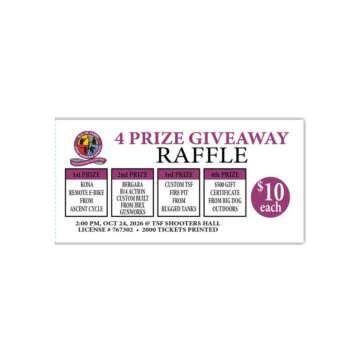 Taber Shooting Foundation Great Giveaway Offer 2026!